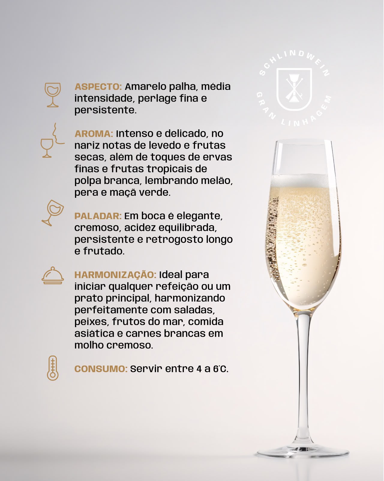 Espumante Extra Brut · Notas de Degustação